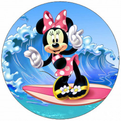 Minnie auf Surfbrett 19,5 cm