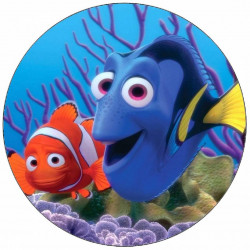 Essbares Papier Nemo und Dory 19,5 cm