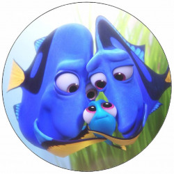 Essbares Papier Dory mit Eltern 19,5 cm