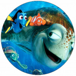 Essbares Papier Dory, Nemo und Storm 19,5 cm
