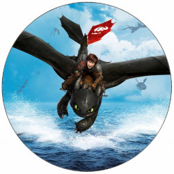 Essbares Papier Wie man einen Drachen trainiert Zahnlos und Hicks 19,5 cm