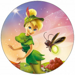 Essbare Papierfee Tinkerbell mit Hut 19,5 cm