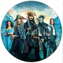 Essbares Papier Jack Sparrow Piraten 19,5 cm