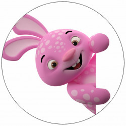 Essbares Papier niedliches Kaninchen 19,5 cm