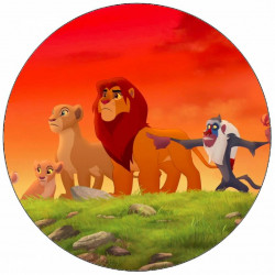 Essbares Papier Lion Patrol Simba mit Familie 19,5 cm