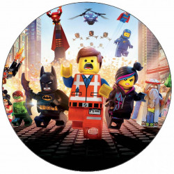 Essbares Papier Lego-Helden 19,5 cm