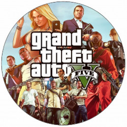 Essbares Papier GTA Team 19,5 cm