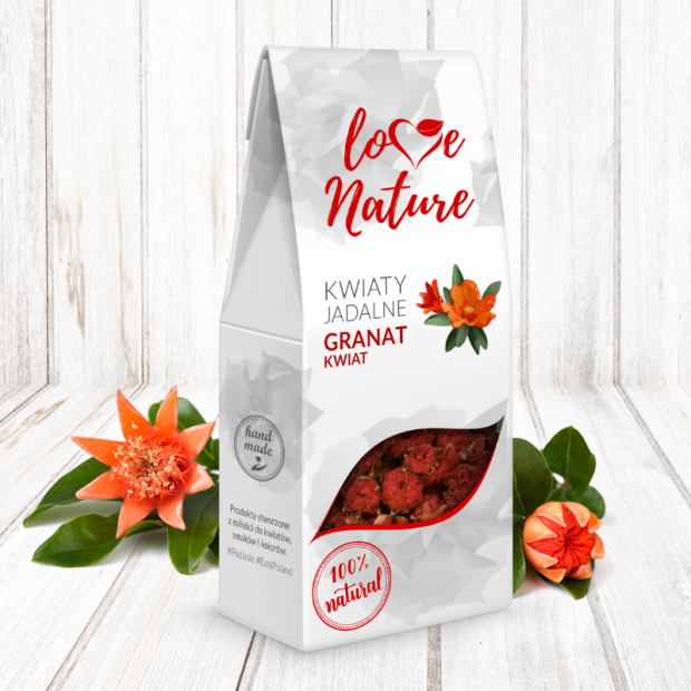 Essbare Granatapfelblüten 10g 100% natürlich