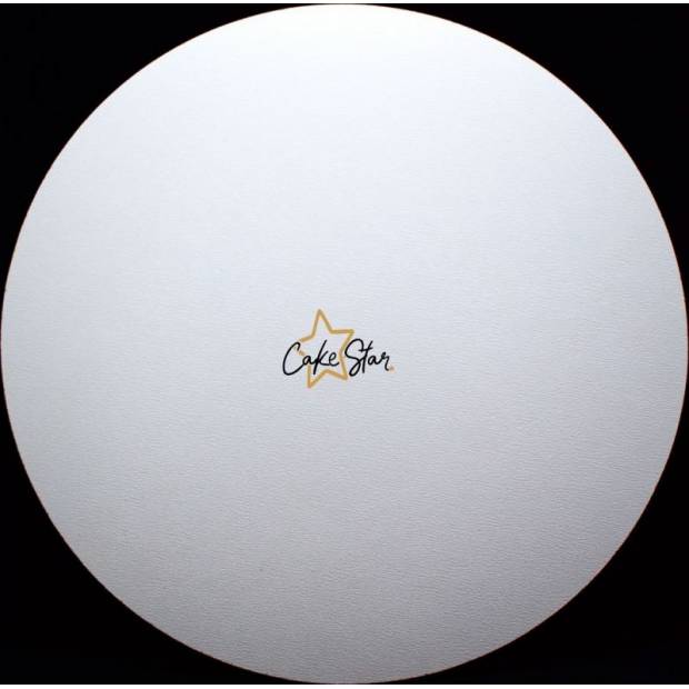 Kuchenstern Kuchendecke aus fester Holzfaserplatte weißer Kreis 32 cm (1 Stück)