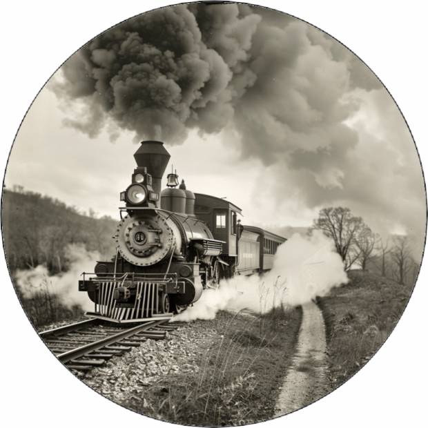 Essbare Papierbahn schwarz-weißes Motiv 19,5 cm