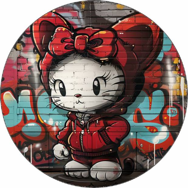 Essbares Papier Hello Kitty im Trainingsanzug 19,5 cm