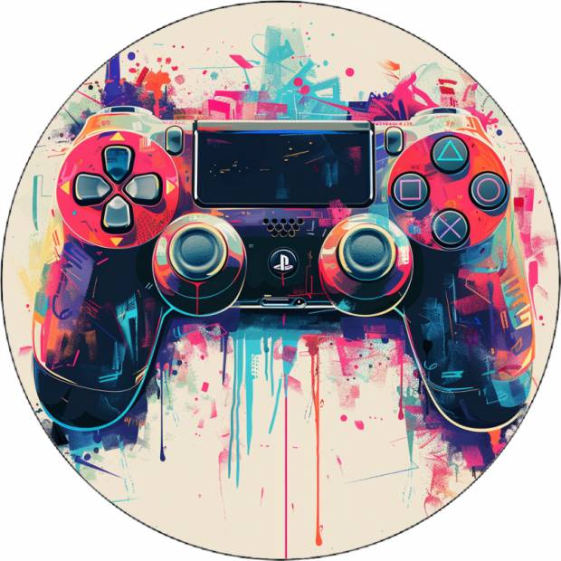 Playstation Controller essbares Papier - 01 19,5 cm
