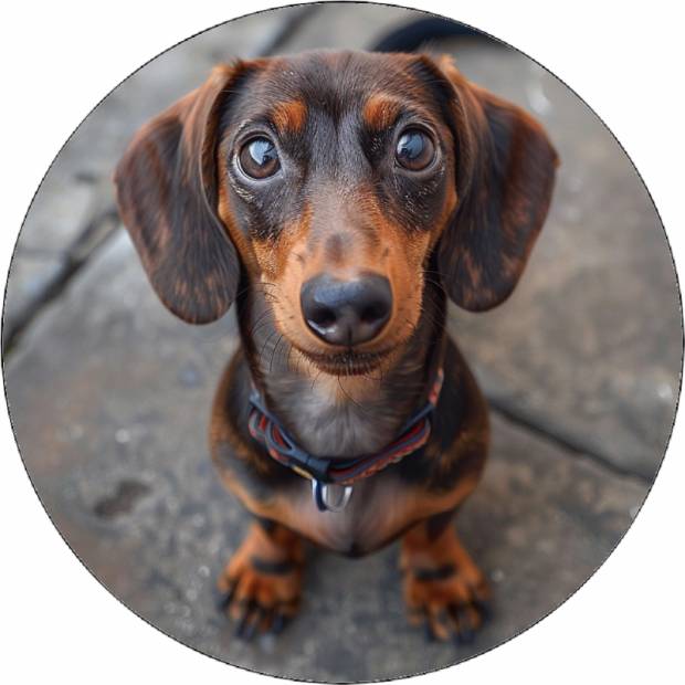 Jedlý papír jezevčík 19,5 cm