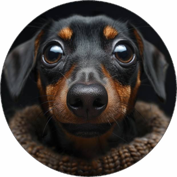 Essbarer Papierdackel 19,5 cm