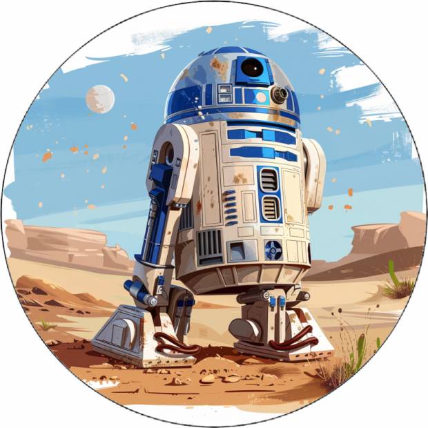 Essbares Papier Star wars R2-D2 19,5 cm