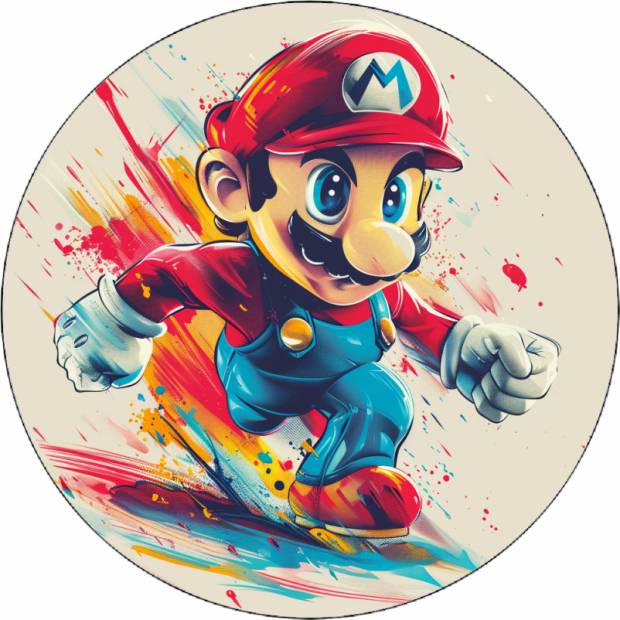 Essbares Papier Super Mario 19,5 cm