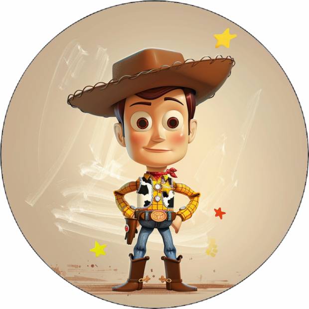 Essbares Papier Toy Story Woody 19,5 cm