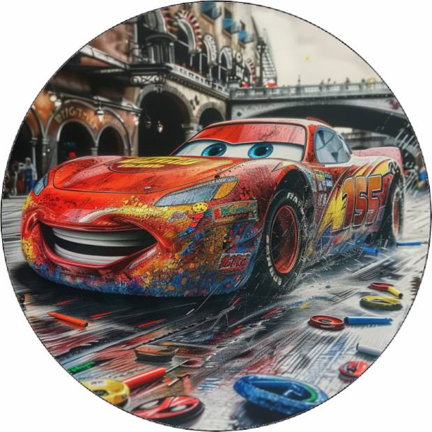 Essbares Papier Cars Lightning Mc Queen 19,5 cm