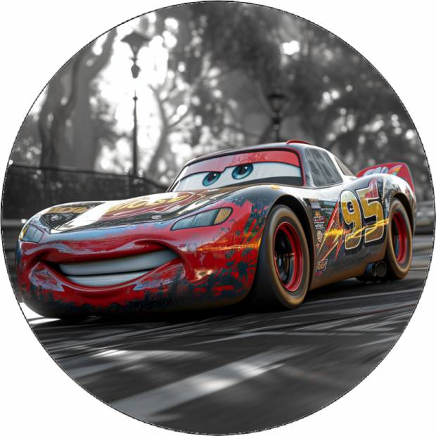 Essbares Papier Cars Lightning at the races 19,5 cm