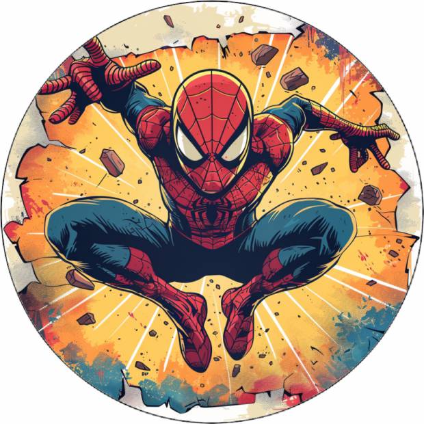 Essbares Papier springende Spider-Man 19,5 cm