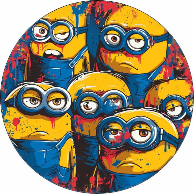 Essbares Papier satt Mimons 19,5 cm