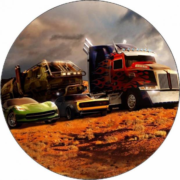 Essbares Papier Transformers Autos 19,5 cm