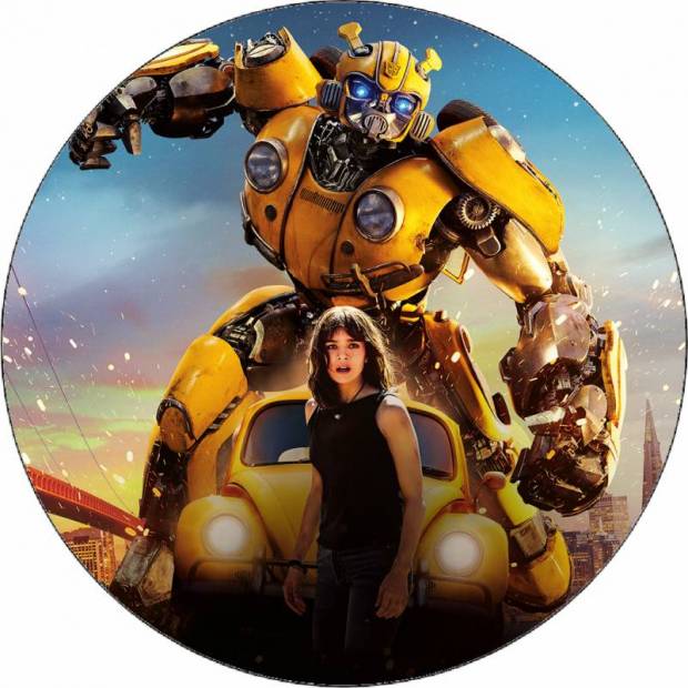 Essbares Papier Transformers Bumblebee in Aktion 19,5 cm