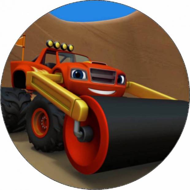 Essbares Papier Flamingo und Zylinder 19,5 cm