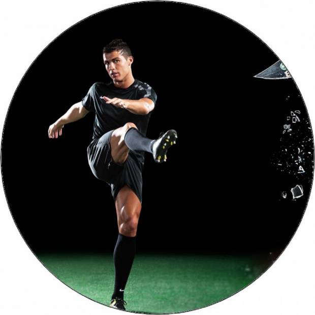 Essbares Papier Cristiano Ronaldo treten 19,5 cm