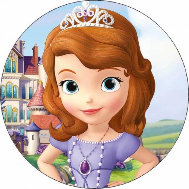 Essbares Papier Prinzessin Sofia erste 19,5 cm