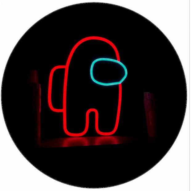 Essbares Papier Unter uns Neon 19,5 cm