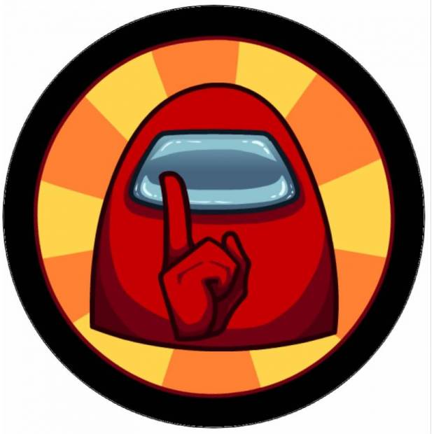 Essbares Papier Unter uns rote Figur 19,5 cm