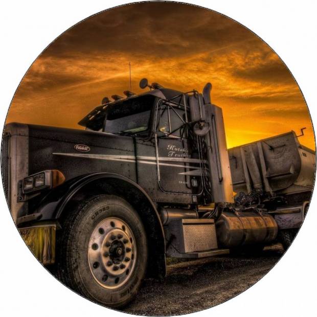 Essbares Papier Amerikanischer Lastwagen 19,5 cm