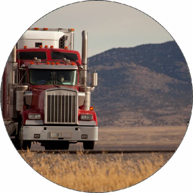 Essbares Papier roter LKW 19,5 cm