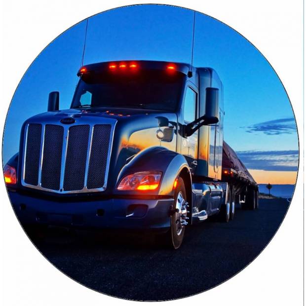 Essbarer Papier-LKW im Dunkeln 19,5 cm