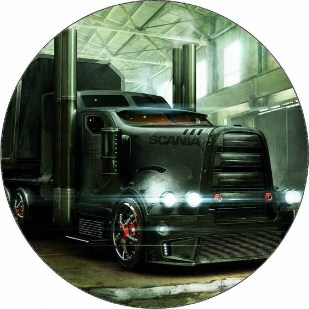 Essbarer Papier-LKW Scania 19,5 cm