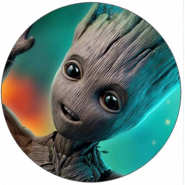 Essbares Papier Groot und farbiger Hintergrund 19,5 cm