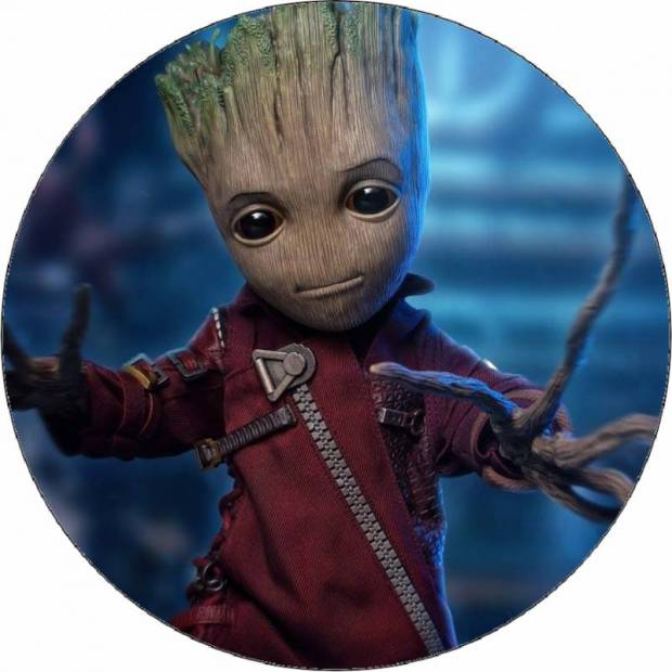 Groot essbares Papier mit Zweigen anstelle von Händen 19,5 cm