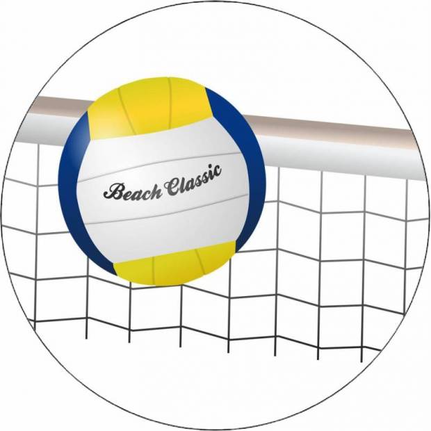 Essbarer Papiervolleyball und Netz 19,5 cm