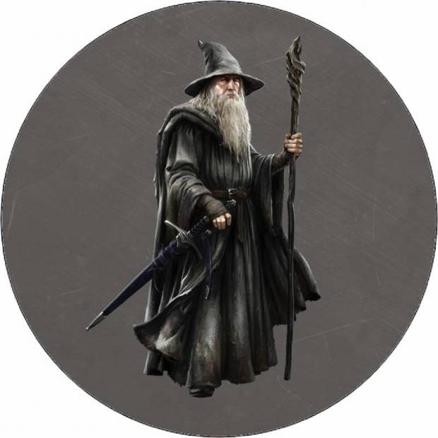 Essbares Papier Herr der Ringe Gandalf 19,5 cm