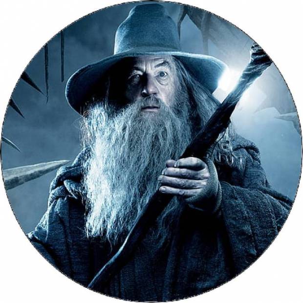 Herr der Ringe Gandalf mit Stab 19,5 cm