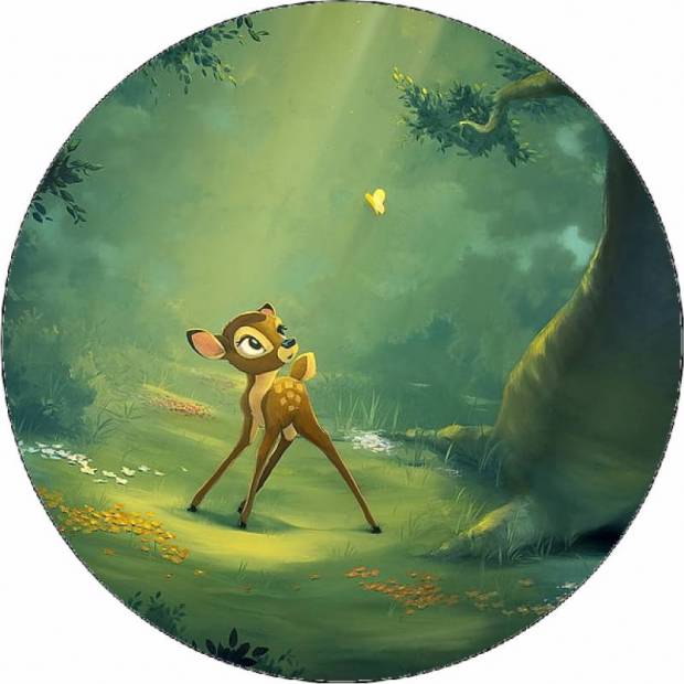 Essbares Papier Bambi im Wald 19,5 cm