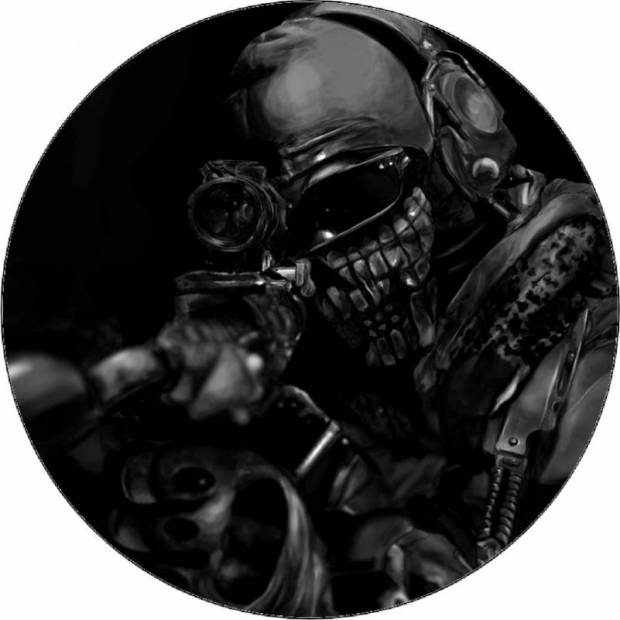 Essbares Papier Call of Duty Mann mit Gewehr 19,5 cm