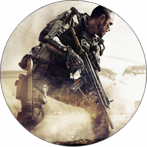 Essbares Papier Call of Duty Mann im Kampf 19,5 cm