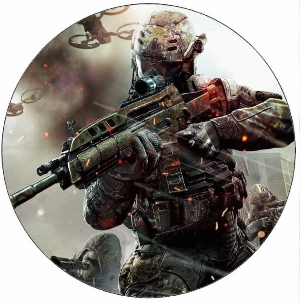 Essbares Papier Call of Duty Kämpfer 19,5 cm