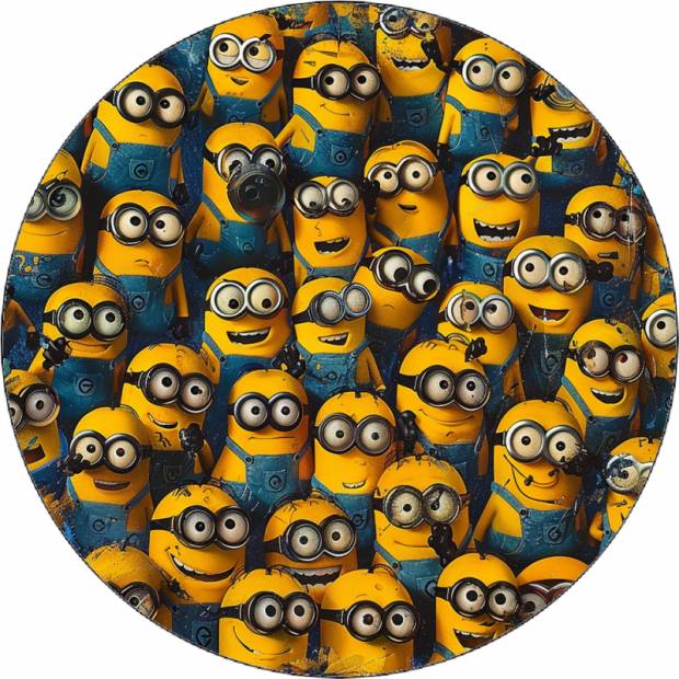 Essbares Papier Mimons ganze Mannschaft 19,5 cm