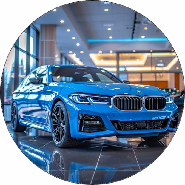 Essbares Papier BMW blau 19,5 cm