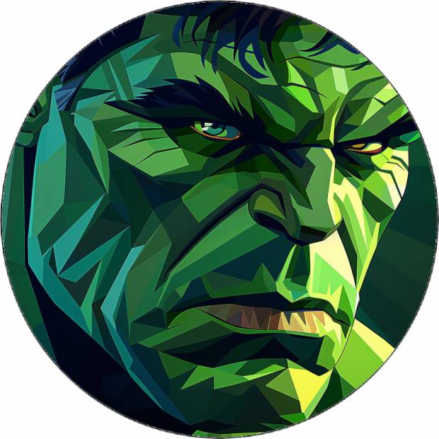 Essbares Papier Hulk Nahaufnahme 19,5 cm