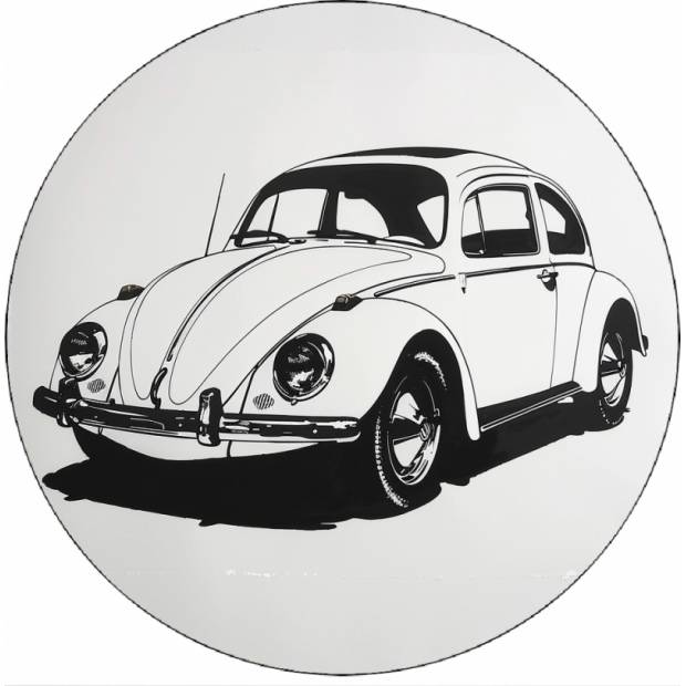 Essbares Papier Wolkswagen beatle weiß 19,5 cm