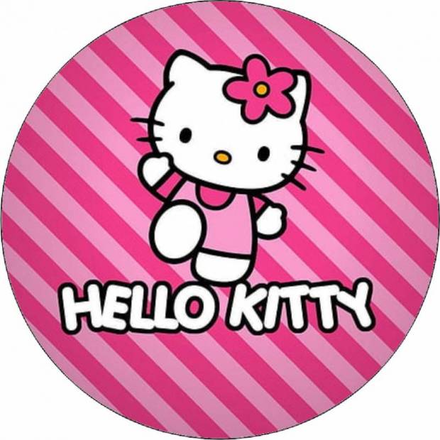 Hello Kitty im rosa Outfit 19,5 cm